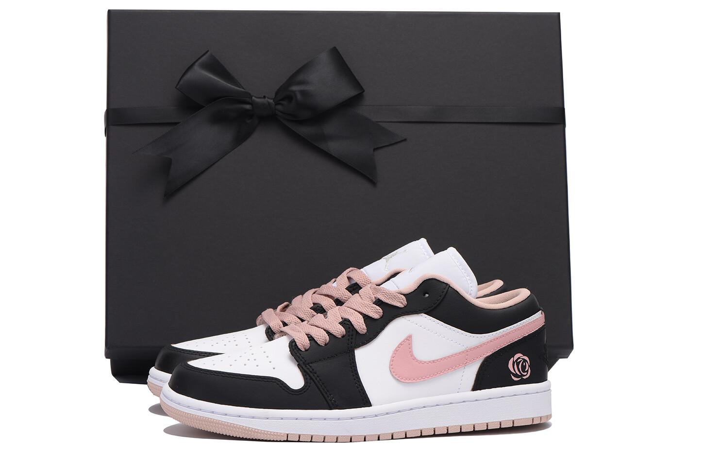 

Кроссовки Air JORDAN 1 Vintage Basketball Shoes Women's Low-Top Black Pink, Розовый, Кроссовки Air JORDAN 1 Vintage Basketball Shoes Women's Low-Top Black Pink
