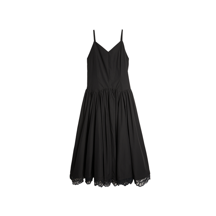 

Слип-платье женское с V-образным вырезом средней длины ELLE, черный