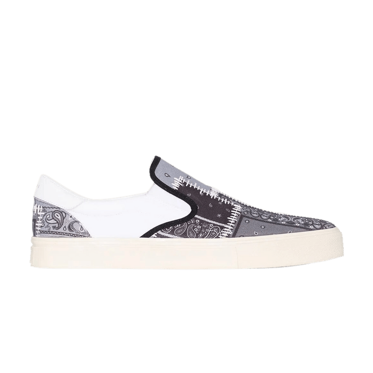 

Тапочки Amiri Bandana Reconstructed Slip-On 'Patchwork - Black', черный