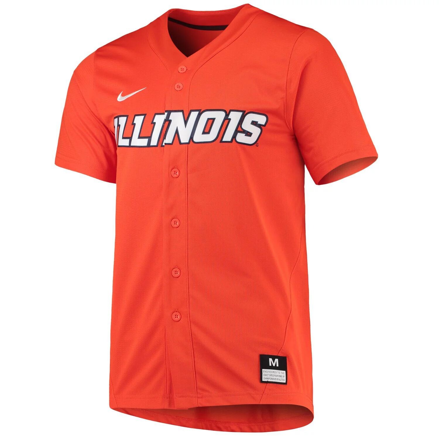 Мужская оранжевая бейсбольная майка Illinois Fighting Illini Replica Nike — фото 2
