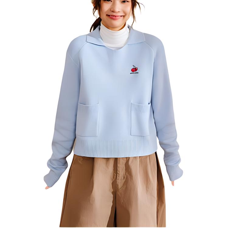 

ANTA Kirsh Sports Life Collection Good Things Happen вязаный топ для женщин Boba Blue