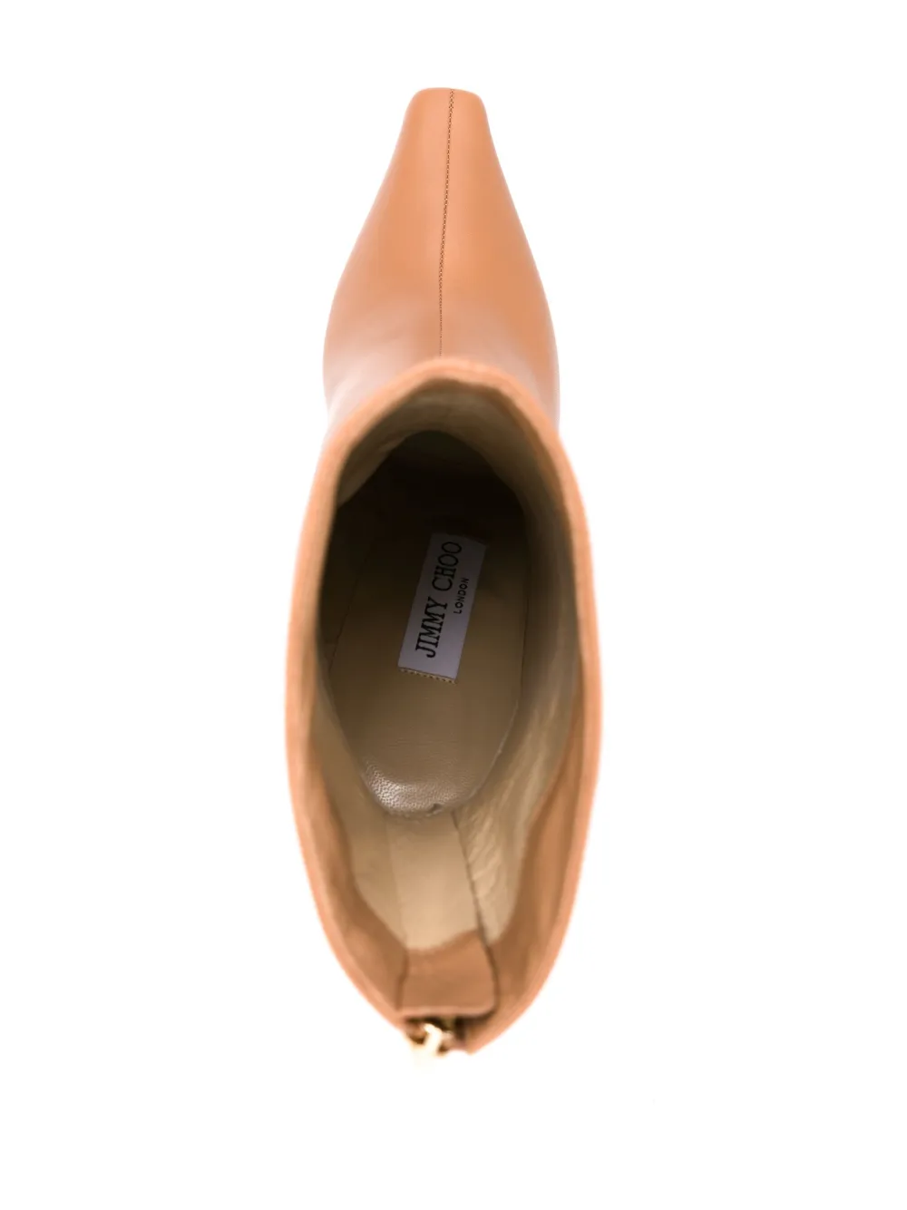 Ботильоны Agathe 100 с заостренным носком JIMMY CHOO, нейтральный — фото 4