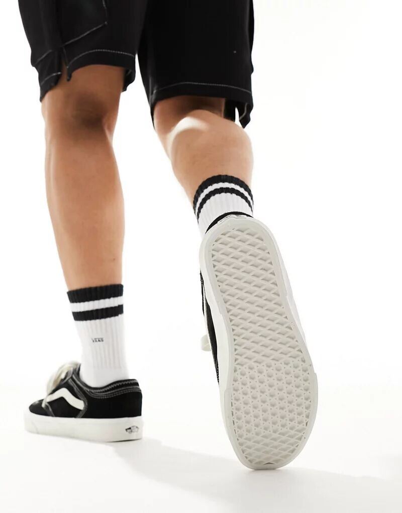Черно-белые кроссовки Vans Rowley Classic — фото 3