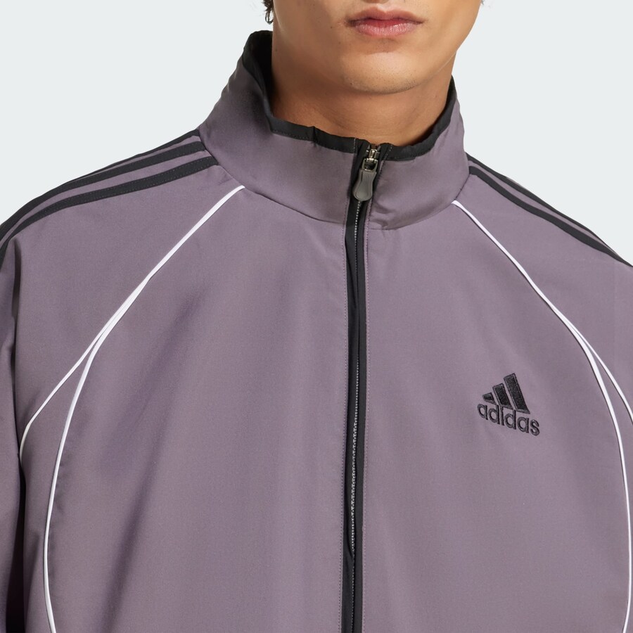 Демисезонная куртка ADIDAS ORIGINALS Teamgeist Adicolor Track, Grey — фото 3