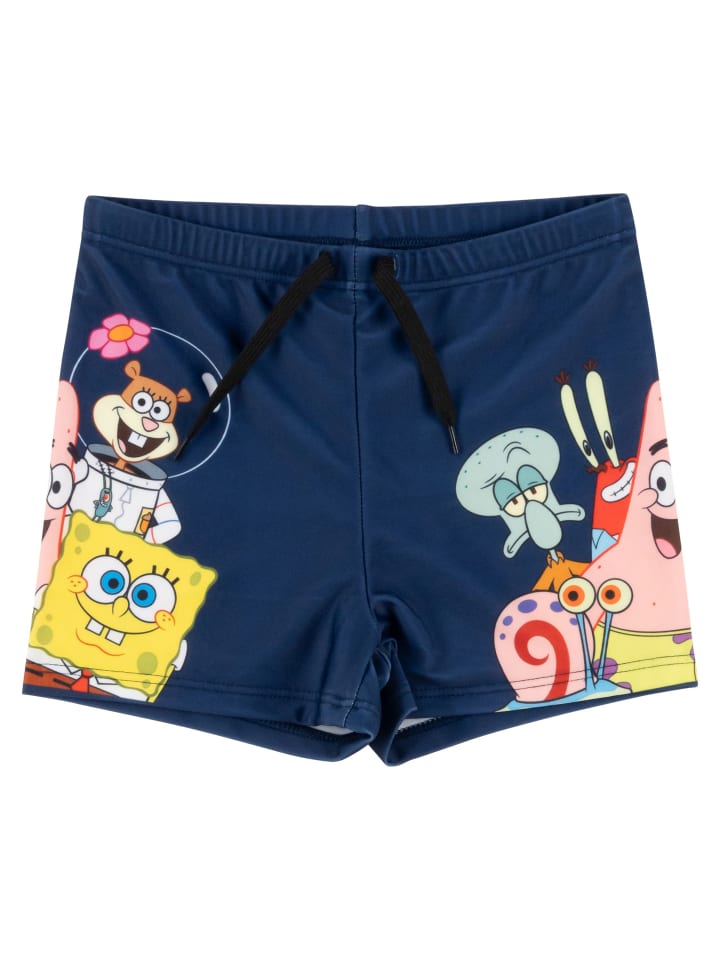 SpongeBob Плавки и купальные штаны Губки Боба Квадратные Штаны синего цвета