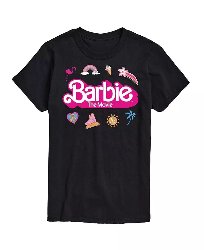 

Мужская футболка с коротким рукавом Barbie The Movie AIRWAVES, черный