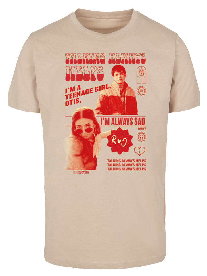 

Футболка с надписью Половое воспитание Отиса помогает сериалу Netflix в песке F4NT4STIC