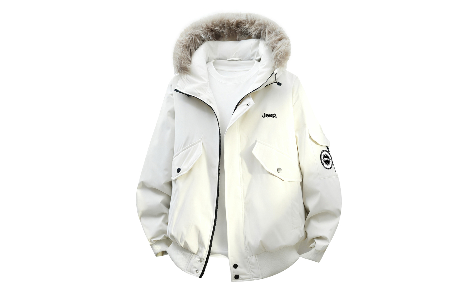 

Пуховик City Casual Collection Unisex Jeep, экрю