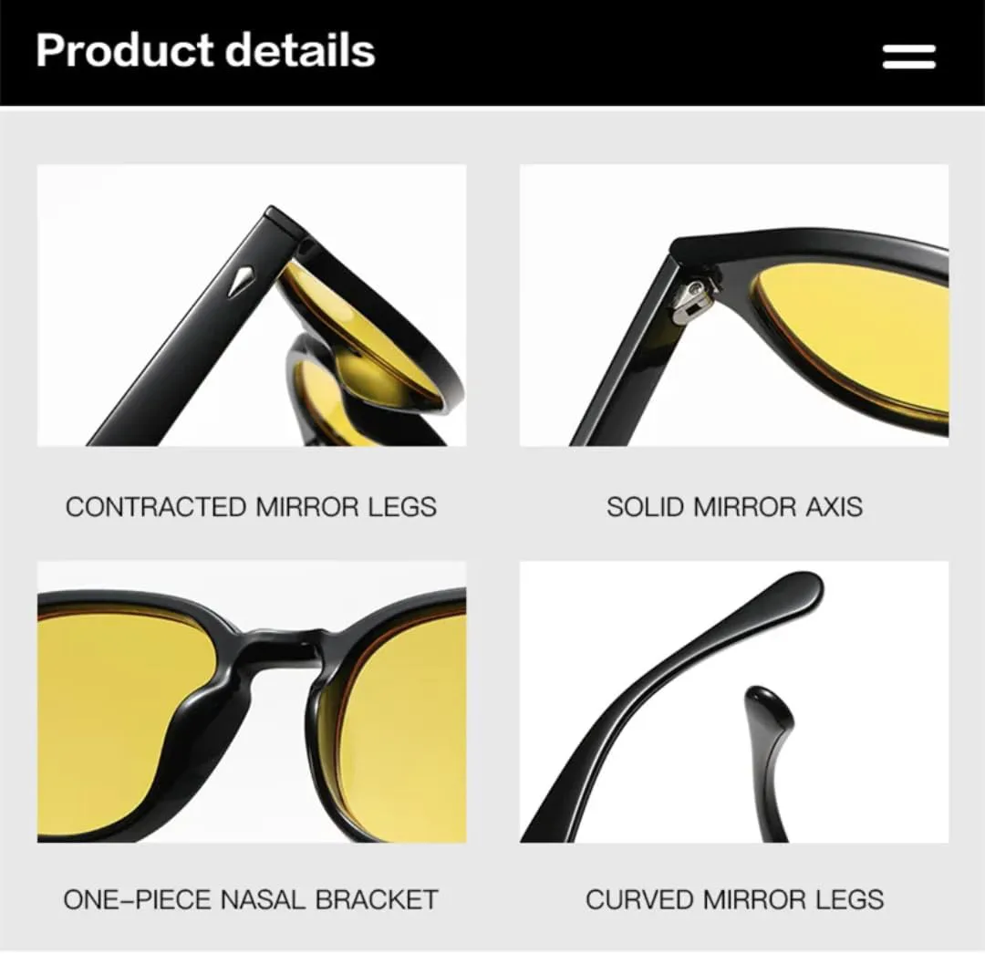 

Ретро круглые солнцезащитные очки для женщин, модные очки с заклепками, солнцезащитные очки UV400 для мужчин, панк-очки с леопардовым принтом SZVVBKK, Amber Frame