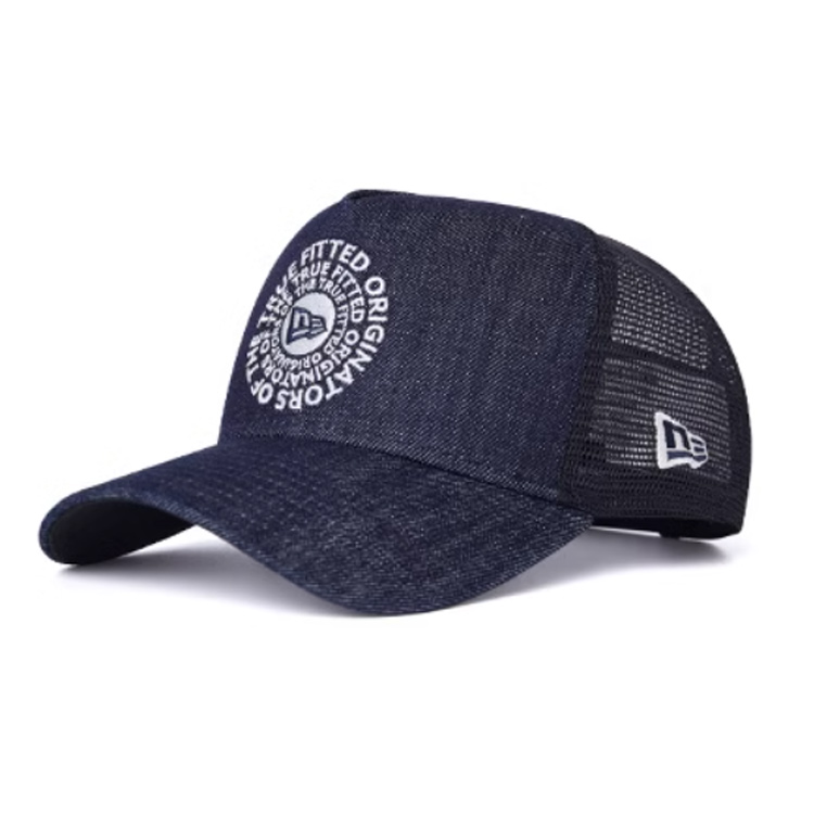 

New Era Хлопковая бейсболка из полиэстера унисекс темно-синего цвета, Navy Blue