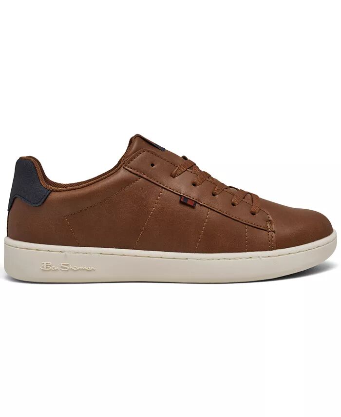 Мужские повседневные кроссовки Hampton Low Court от Finish Line Ben Sherman, коричневый — фото 3