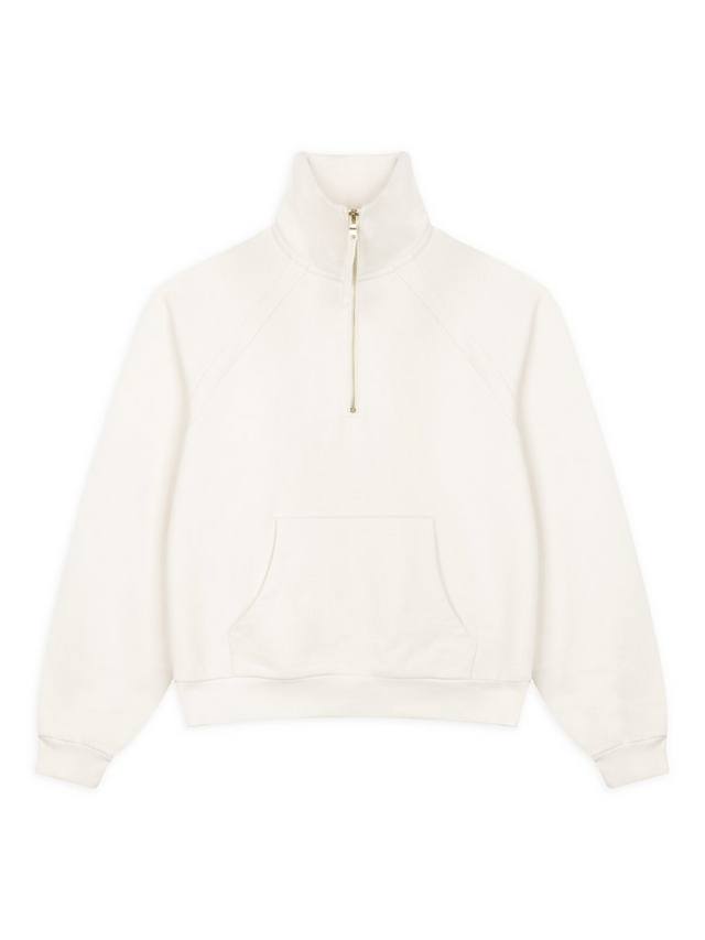 

Полузип из чистой органической хлопковой ткани Chelsea Peers, Off White