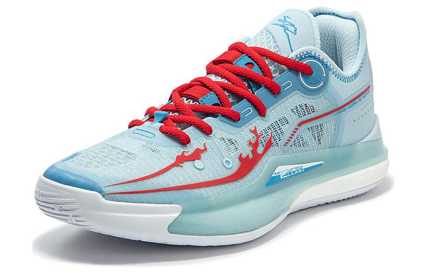 Кроссовки баскетбольные мужские низкие 361° Glacier Blue/Virtual Red — фото 2