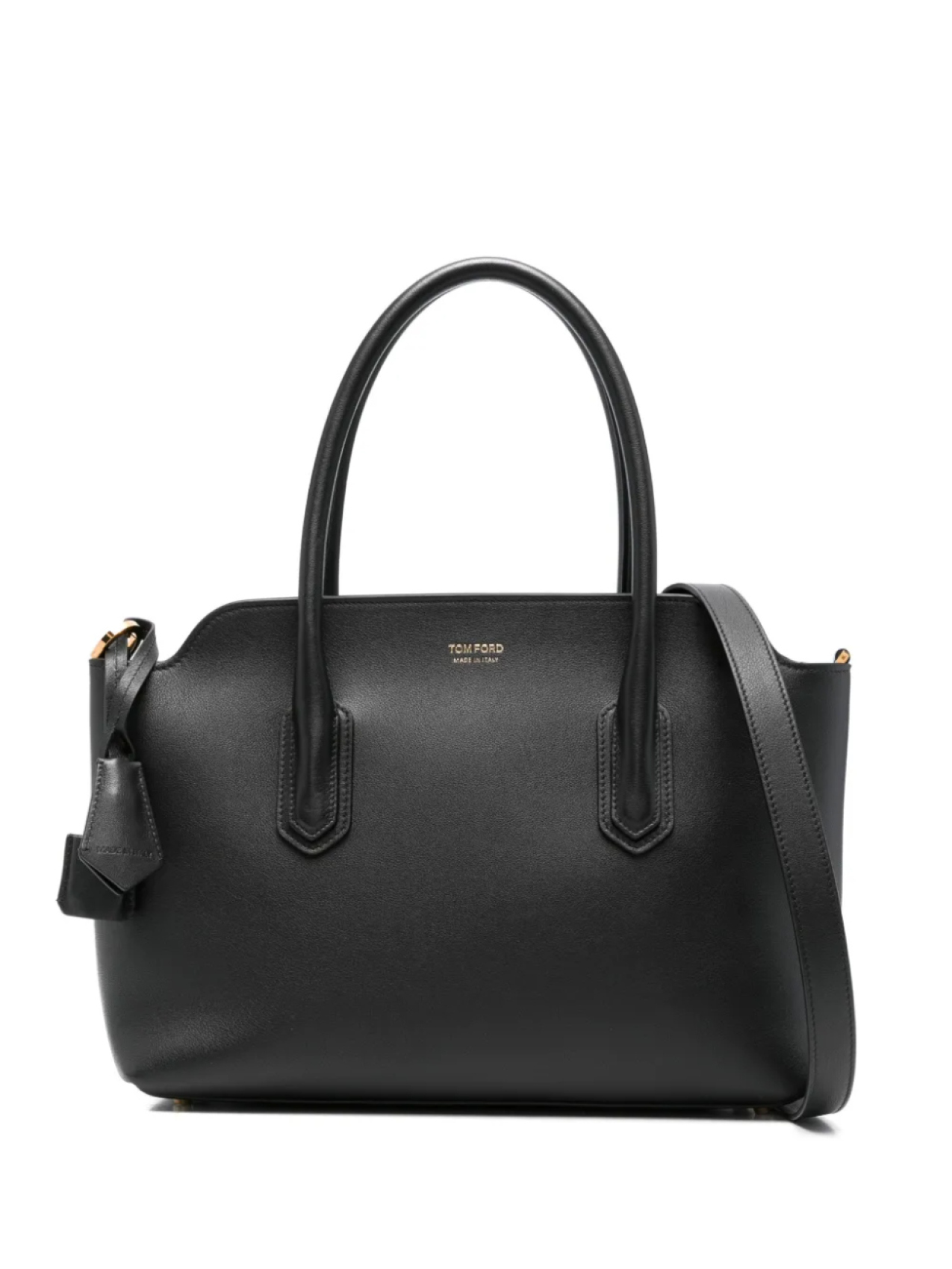 

Кожаная сумка-тоут TOM FORD, черный