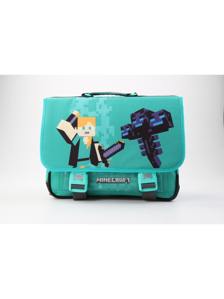 

Рюкзак Minecraft Fight 41cm Tasche Verschluss mit 2 Tucks, зеленый