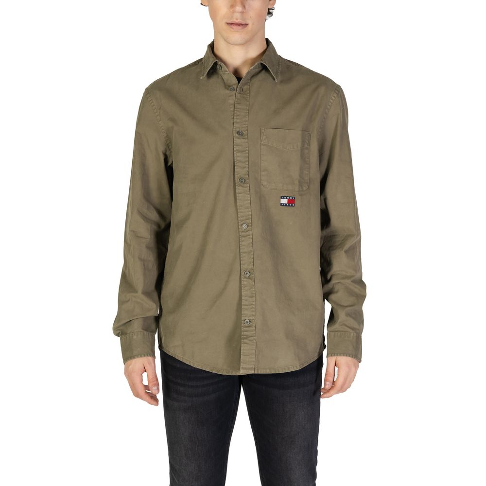 

Рубашка Rigenerato из зеленого хлопка Tommy Jeans