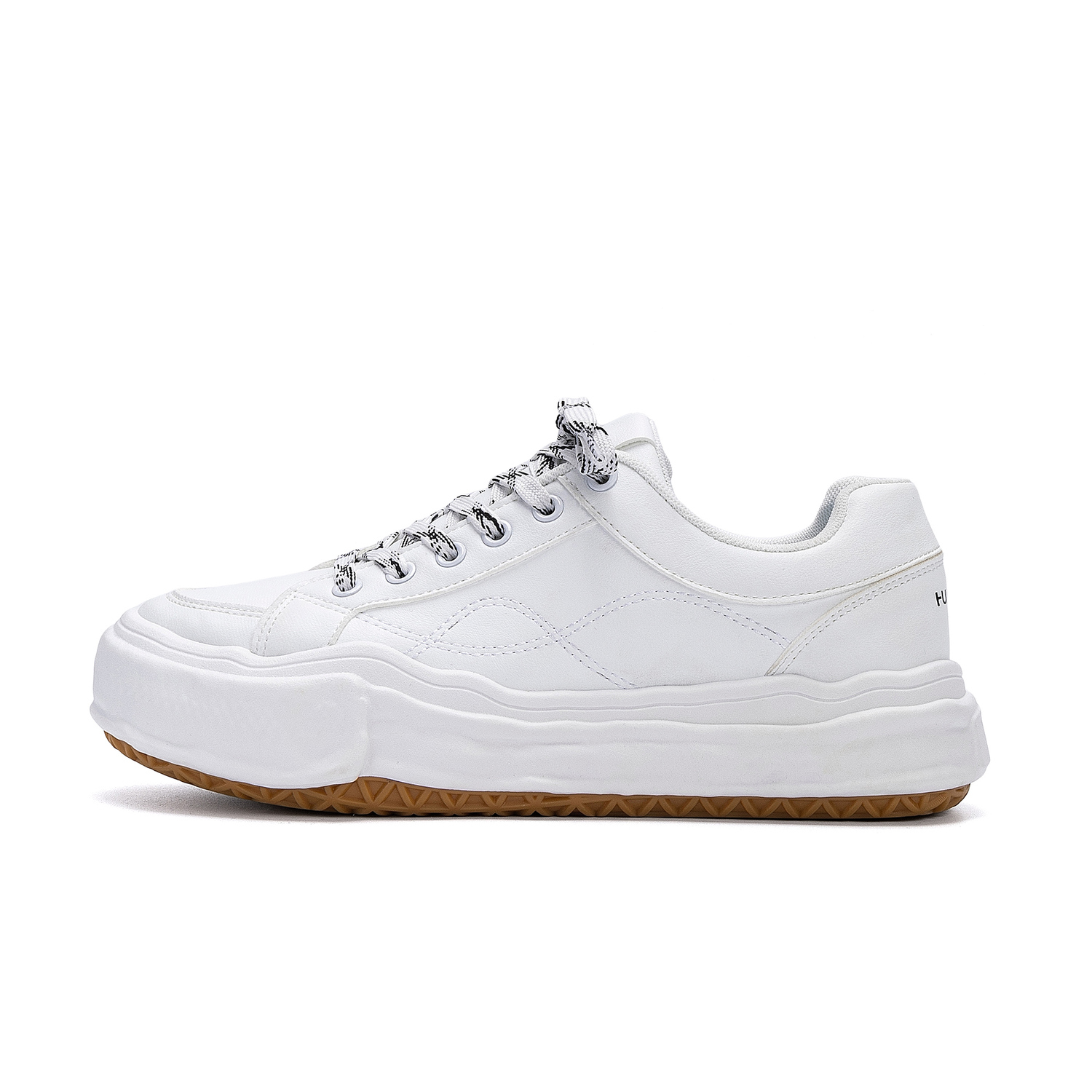 

Кроссовки Niche PU Coverage Lightweight Height Increasing Low top Skateboard Shoes мужские белые HUANQIU, белый