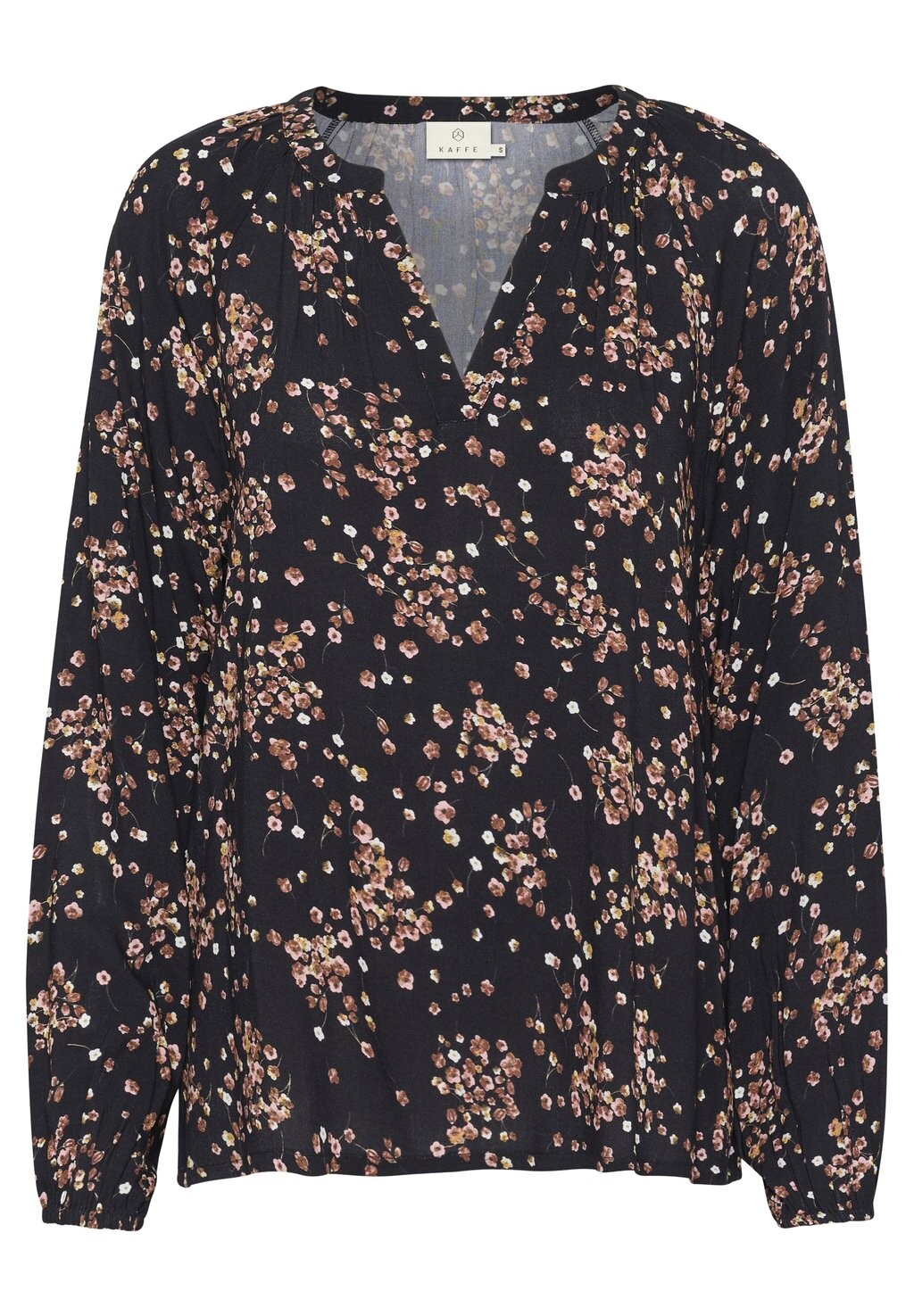 

Блуза NUELLA LONG SLEEVE V-NOTCH NECK Kaffe, черный