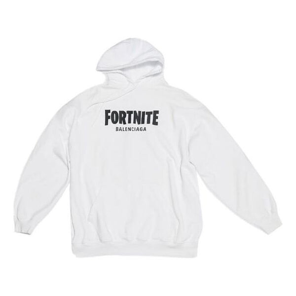 

Толстовка x fortnite hoodie medium fit 'white' Balenciaga, белый