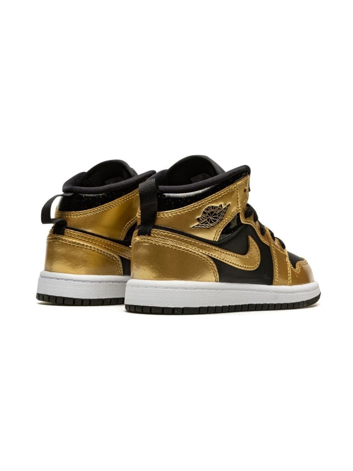 Jordan кроссовки Jordan 1 Mid SE Metallic Gold, черный — фото 3