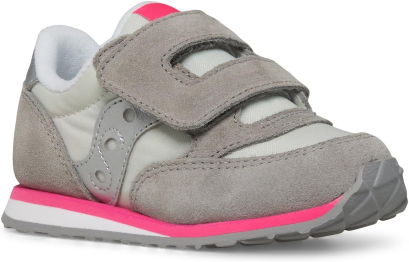 

Кроссовки Saucony Kids Originals Jazz Hook & Loop Sneaker, Grey/Silver/Pink