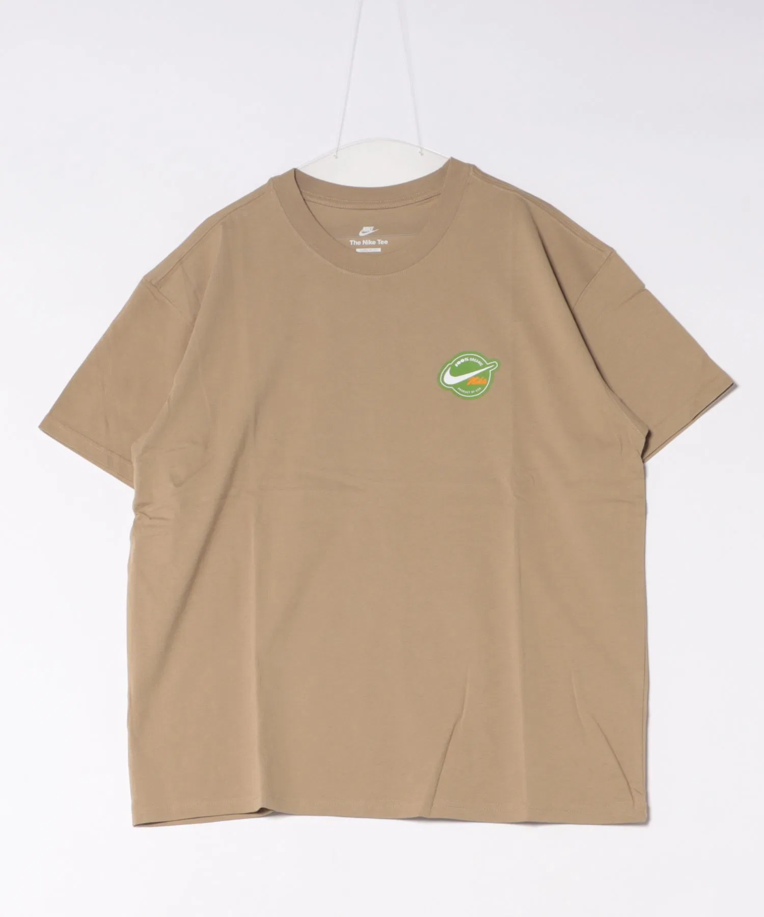 Мужская футболка NIKE ORANGE TEE с коротким рукавом, бежевая