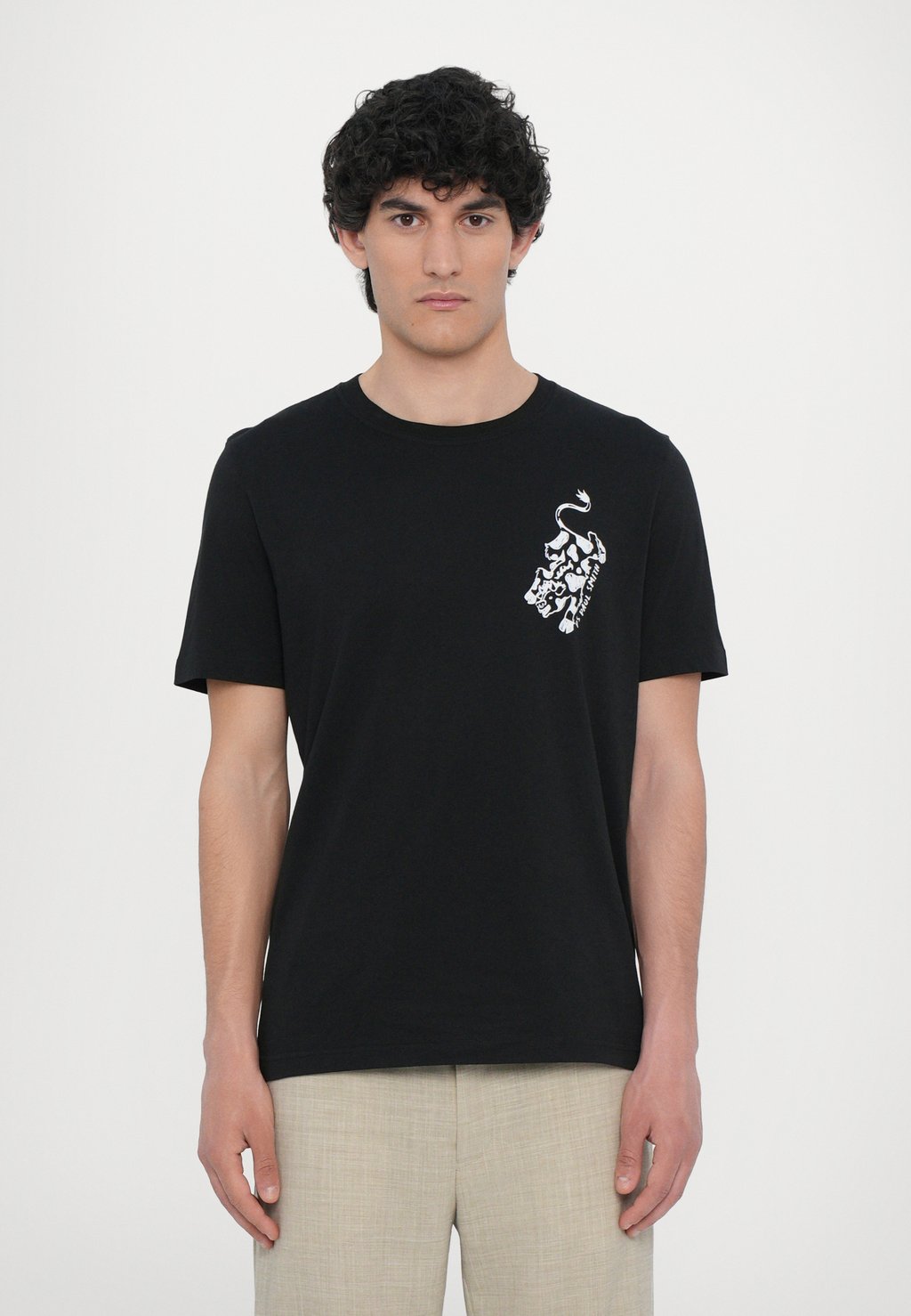 

Футболка с принтом COW PS Paul Smith, черный