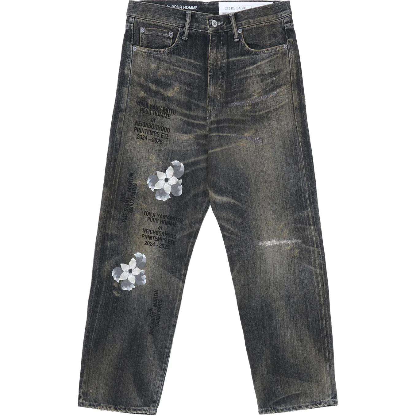 

Базовые штаны denim dp savage от x neighborhood Yohji Yamamoto, черный