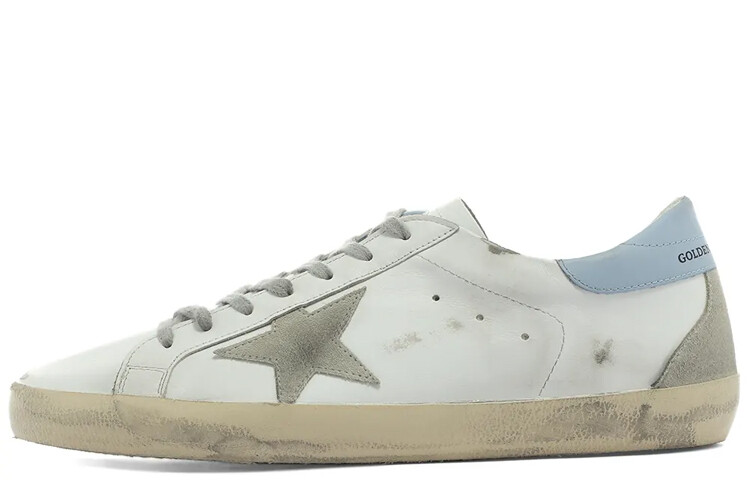 Кроссовки женские Golden Goose Super-Star, белый / голубой