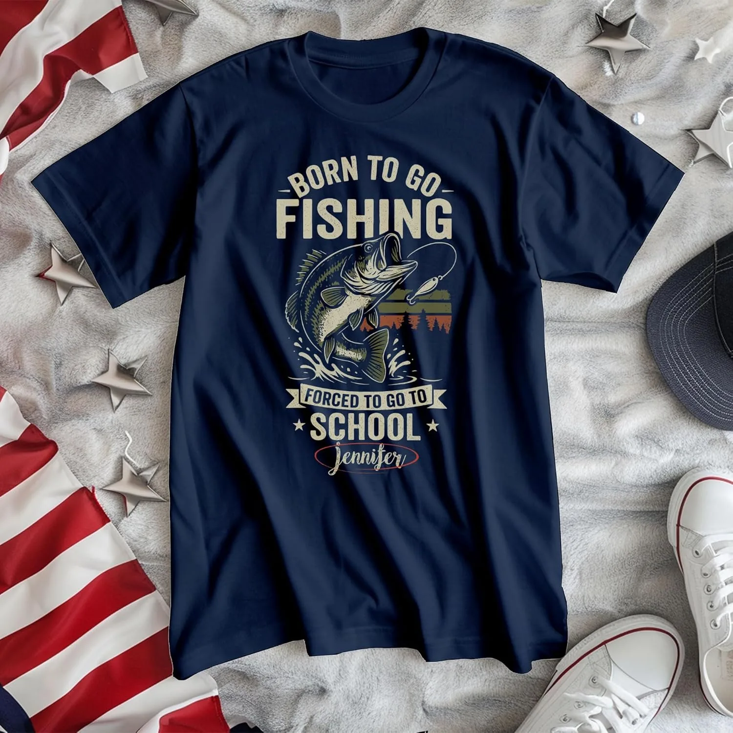 Футболка с принтом Happy 4th of July — фото 3