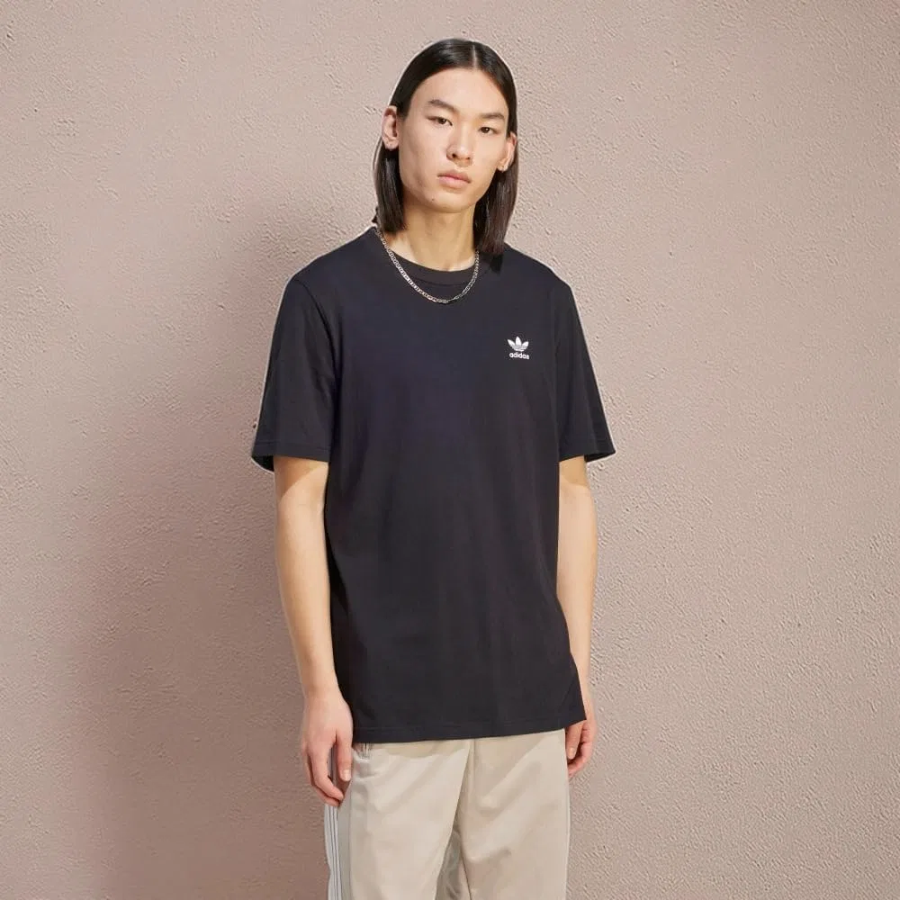 Футболка Adidas Originals Men's Essentials Trefoil, черно-белый — фото 3