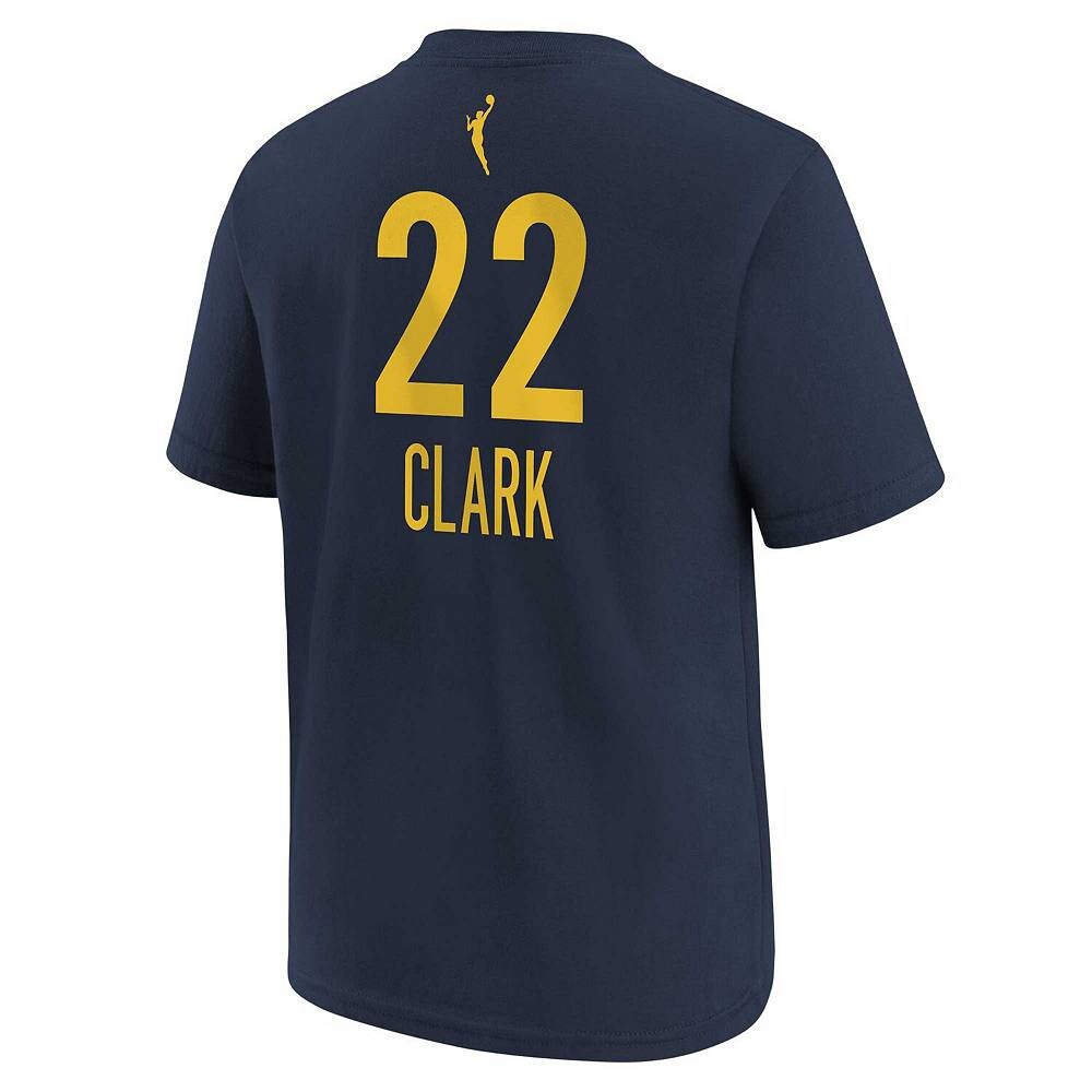Молодежная футболка Nike Caitlin Clark Navy Indiana Fever 2024 WNBA Draft Explorer Edition с именем и номером игрока, цвет Wnb Navy — фото 4