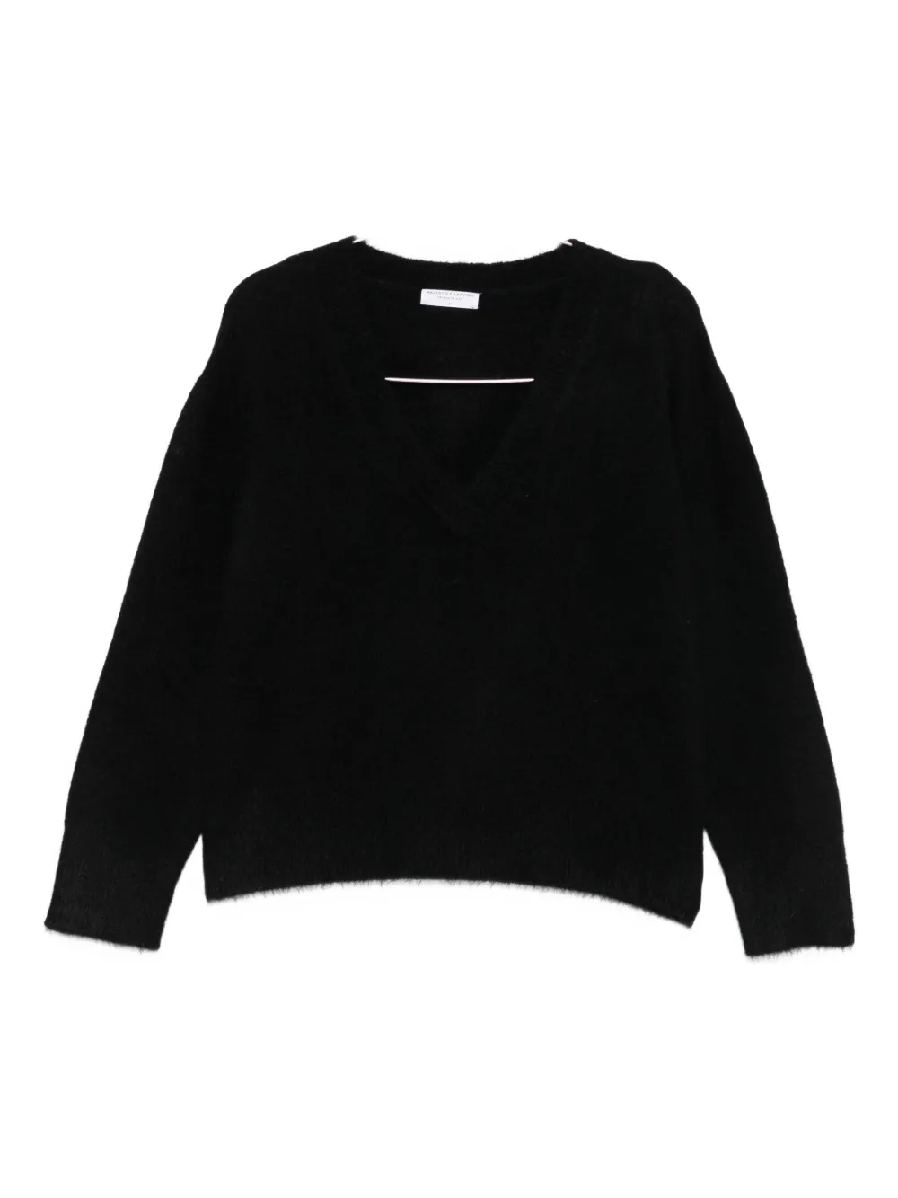 

Свитер с V-образным вырезом Majestic Filatures, черный