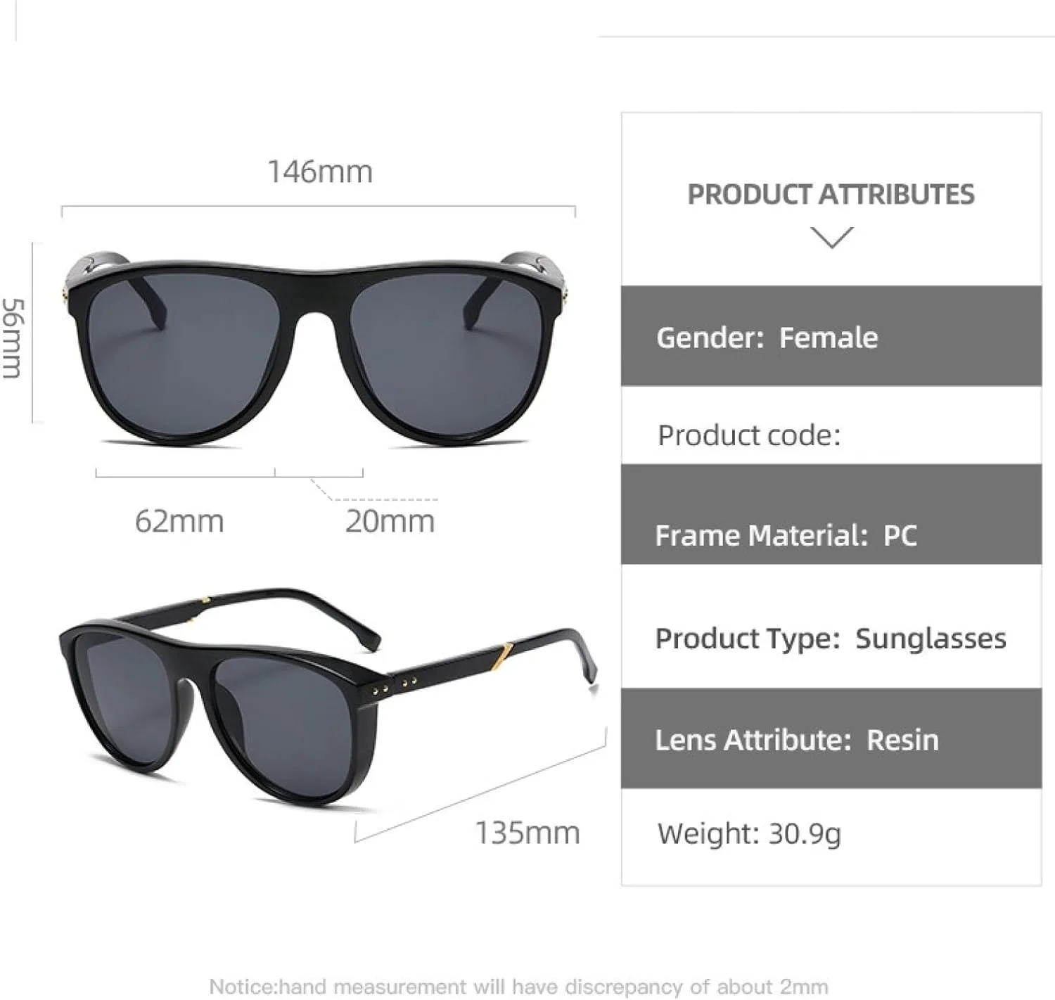 

Модные разноцветные солнцезащитные очки для женщин и мужчин, винтажные солнцезащитные очки, очки в крупной оправе, женские и унисекс очки-люнеты TKKTLLT, Brown