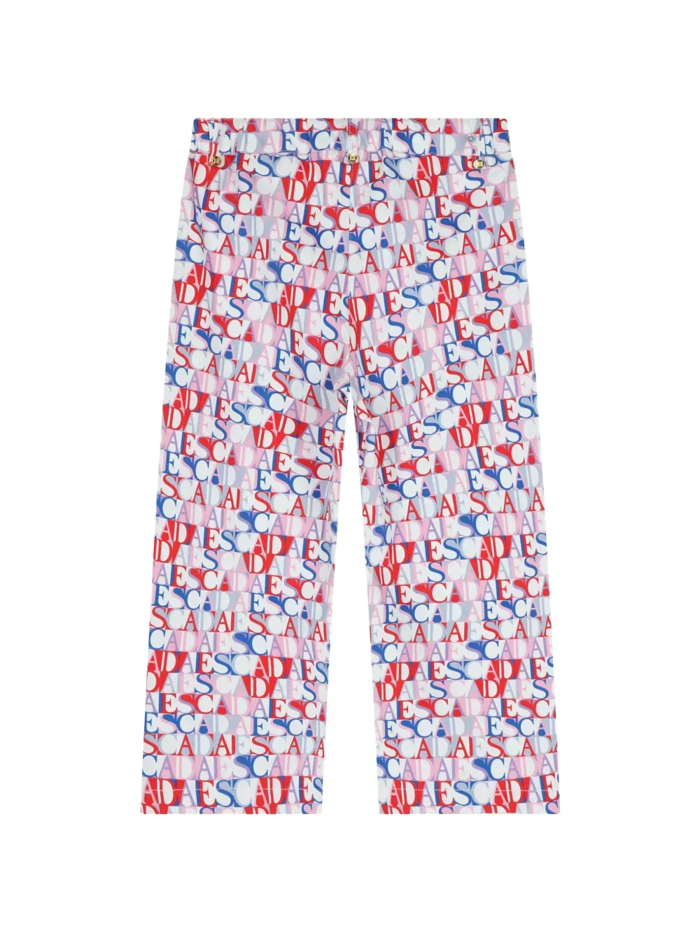 Брюки с текстовым узором Escada Kids, розовый — фото 2