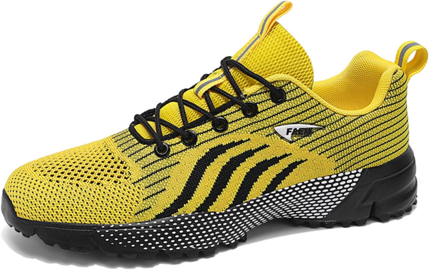 

Мужские черные вязаные спортивные кроссовки, дышащие легкие беговые туфли с противоскользящей подошвой, идеально подходят для спорта и повседневной носки Aokisx