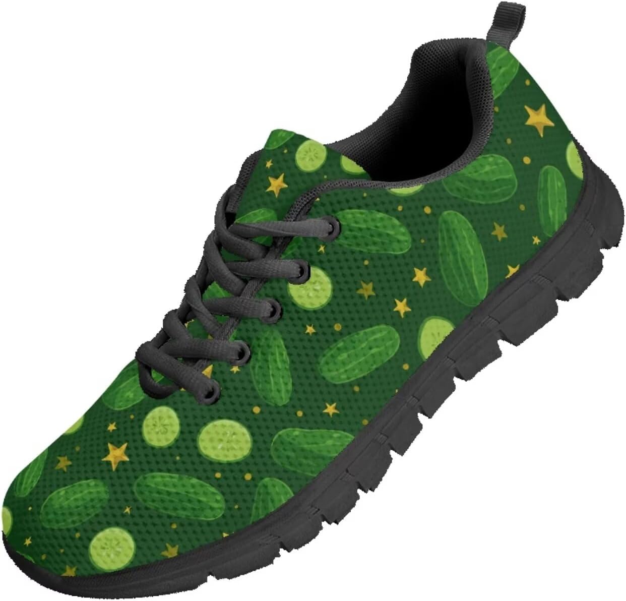 

Мужские кроссовки Funnydude Funny Print для ходьбы, легкие тренировочные кроссовки, повседневные удобные теннисные туфли, Pickle