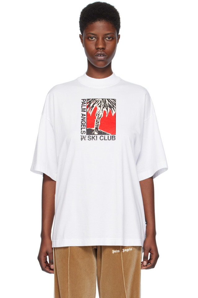 

Футболка «Ski club» Palm Angels, мультиколор