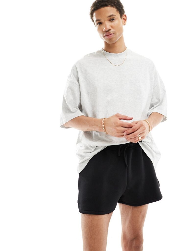 

Черные шорты для бега из ткани с аквалангом ASOS DESIGN