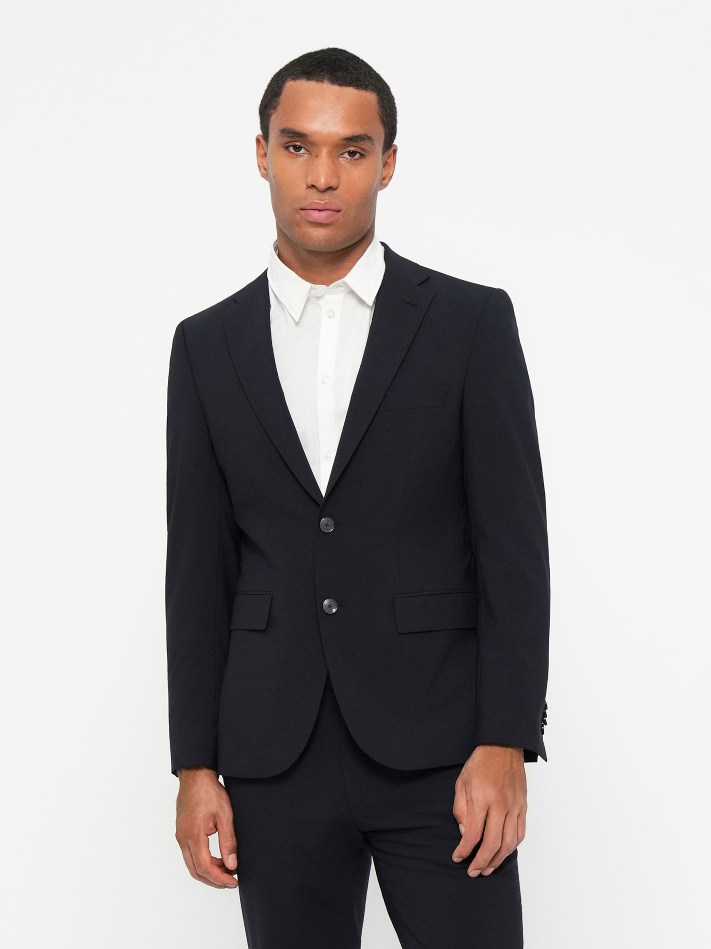 BOSS Строгий пиджак Slim fit 'H-Harvey-MM-C-NF' в цвете Marine Blue — фото 2