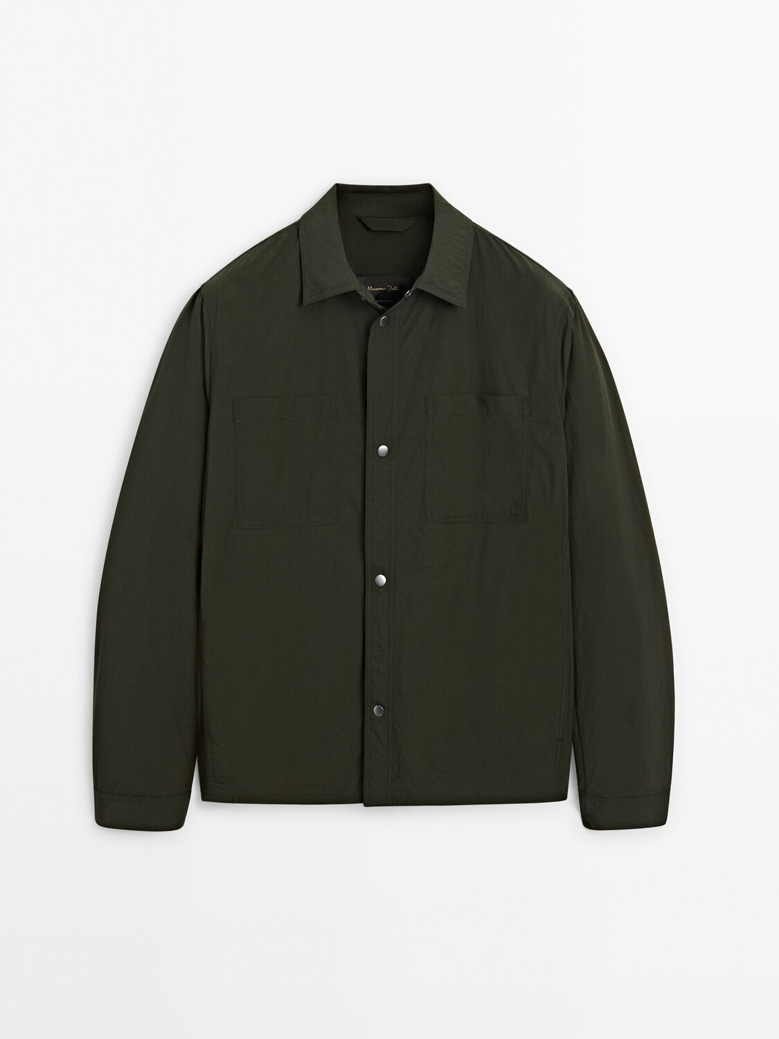 

Легкая водонепроницаемая рубашка. Massimo Dutti, зеленый