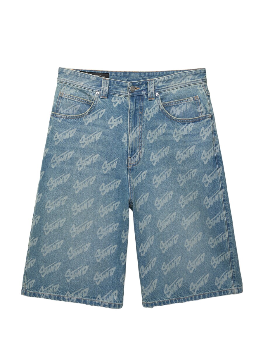 

Мешковатые джинсы Pull&Bear STWD, синий деним