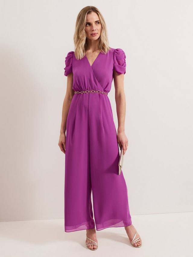 

Комбинезон хелен с поясом Phase Eight, цвет Mid Purple