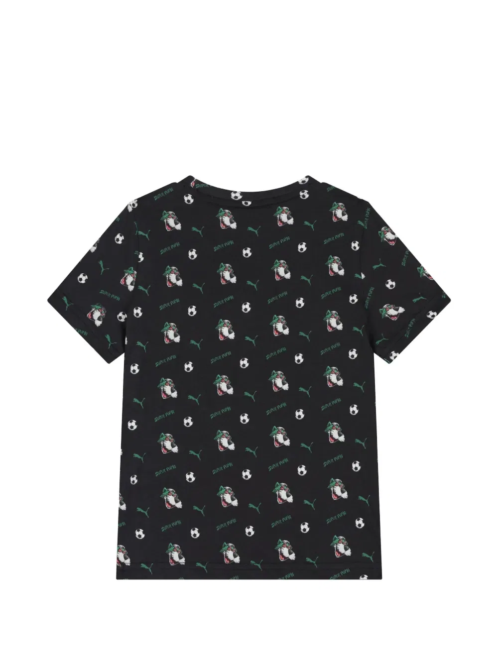 Комплект из футболки и шорт с узором Puma Kids, зеленый — фото 4