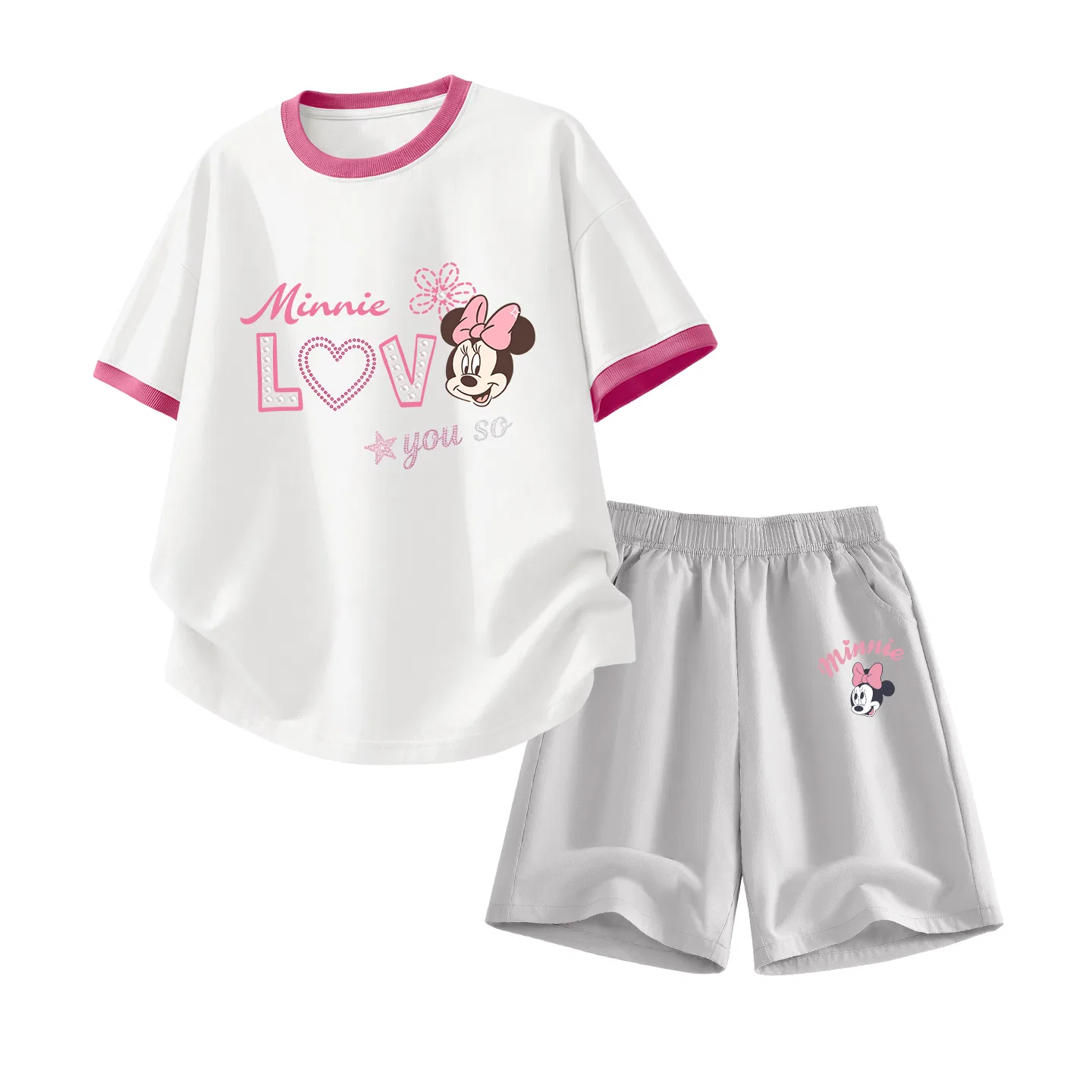 Детский спортивный костюм Casual Sportswear Disney, белый/фиолетовый/серый — фото 3