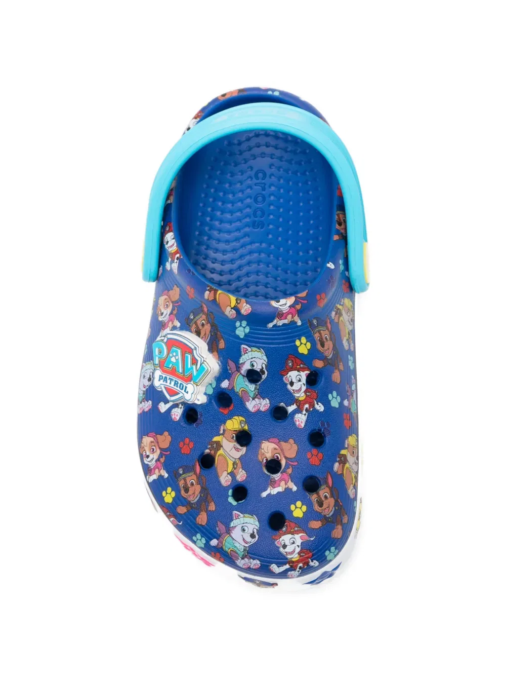 Тапочки с узором на ремешках Patrulha Canina T Off Court  Crocs Kids, синий — фото 3