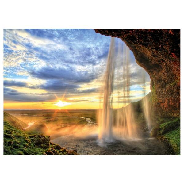 

Картина на холсте A.S. Création Wasserfall цвет blau /orange