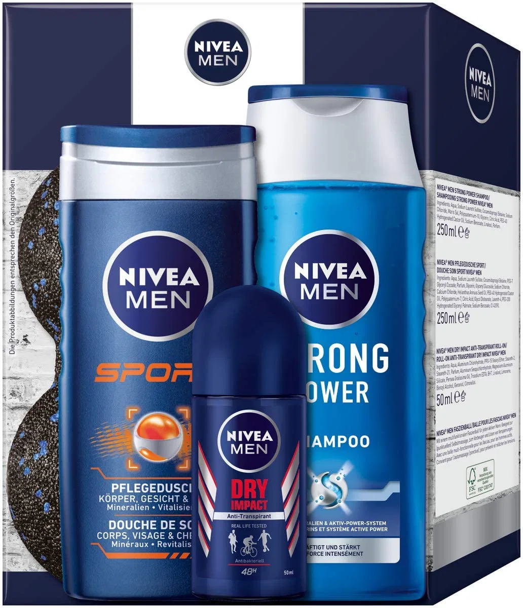 Мужской подарочный набор NIVEA Men Sport с шариком для фасций Nivea — фото 2