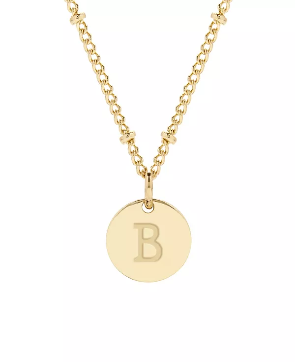 

Подвеска Madeline с инициалом, покрытая 14-каратным золотом Brook & York, gold-b