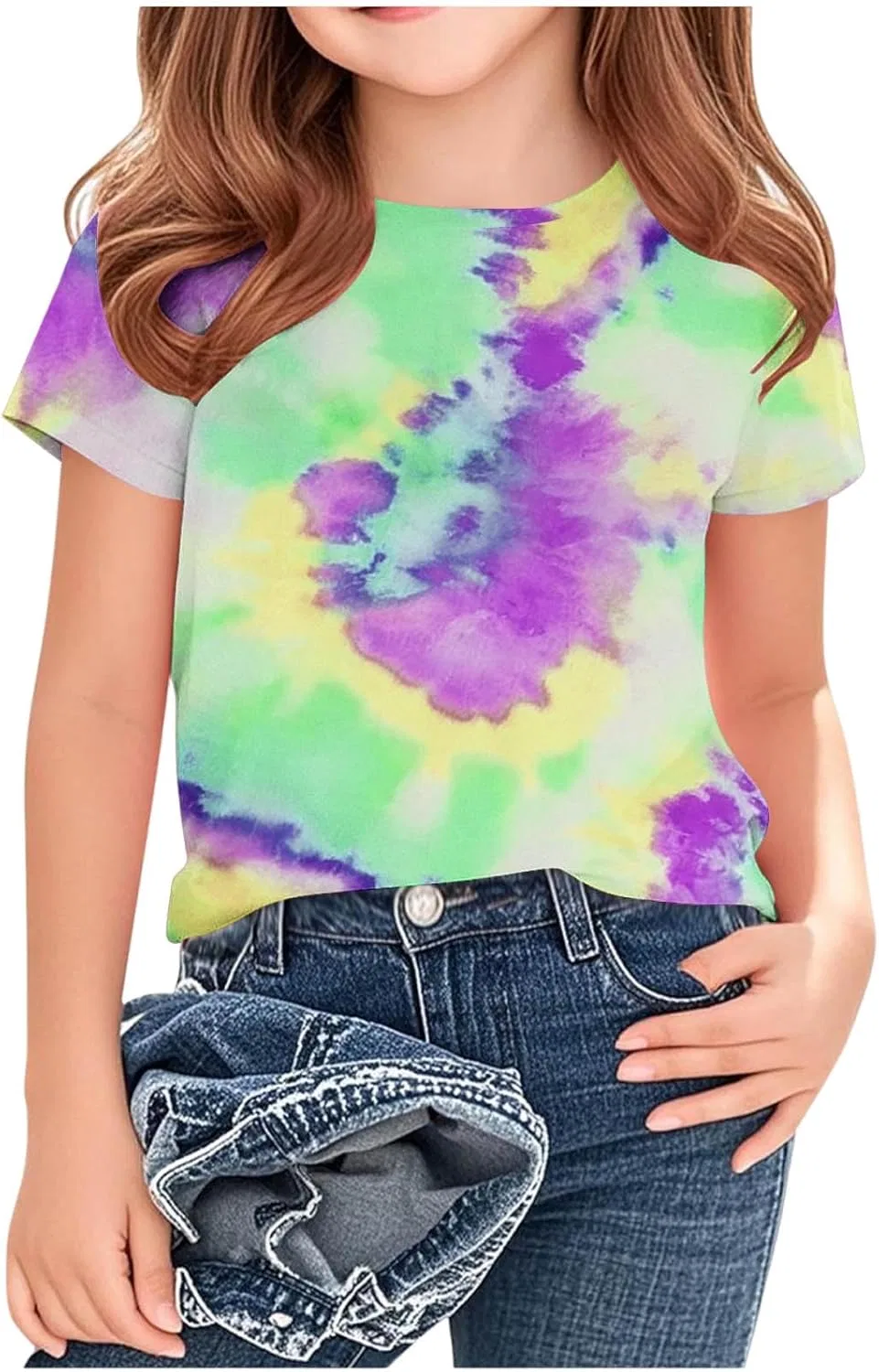 Футболка с tie-dye принтом Zzalalana, зелёный